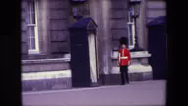 London England (1967): British Royal Guard Marching