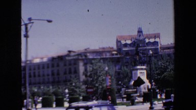 Madrid Spain (1967): Landmark Traffic Buildings