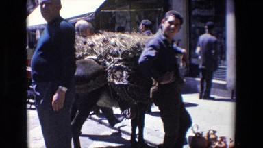 Madrid Spain (1967): In The Middle Of Traffic Switches To A Man Next To A Pack