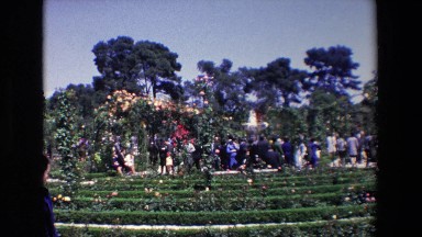 Madrid Spain (1967): Enjoying A Majestic Garden Party