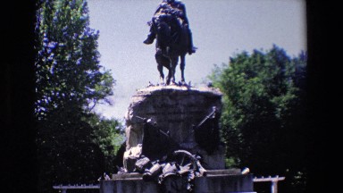 Madrid Spain (1967): Statue Monument Honoring General Arsenio Martinez Campos