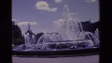 Madrid Spain (1967): Water Falling In Space Through Time