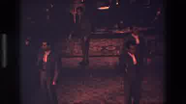 Palermo Italy (1967): Men Practicing A Movement In A Lobby