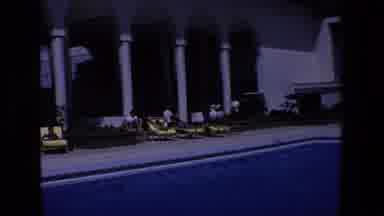 Palermo Italy (1967): Sunbathers Near A Resort Swimming Pool, Enjoying The Sun