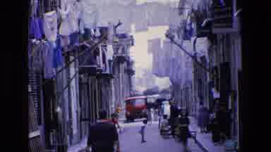 Palermo Italy (1967): Walking Through A Neighborhood With Children Outside And