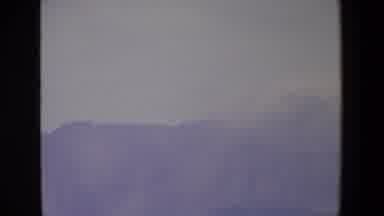Palermo Italy (1967): Mountain Range On A Misty, Foggy And Cold Morning, Very Cold