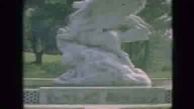 Branson Missouri USA (1968): Man Standing Near Statue In Park