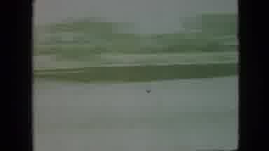 Branson Missouri USA (1968): Beach With Big Wavy Water With People Playing In The