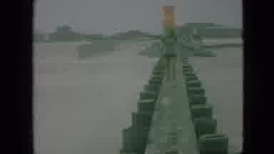 Branson Missouri USA (1968): Girl In Shorts Walking Along The Jetty Looking At The