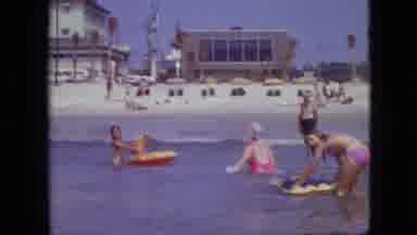 Branson Missouri USA (1968): People Enjoying Their Time At The Beach With Children