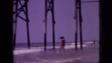 Branson Missouri USA (1968): There Is A Pier, A Woman And A Family In The Water