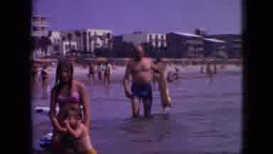 Branson Missouri USA (1968): A Beautiful Sunny Day Children Playing In The Waves