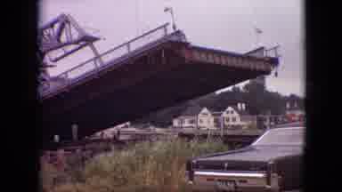 Branson Missouri USA (1968): People Watching Bridge Lower