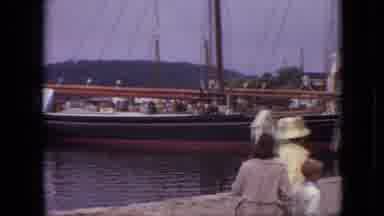 Branson Missouri USA (1968): People Walking Around A Ship Attraction