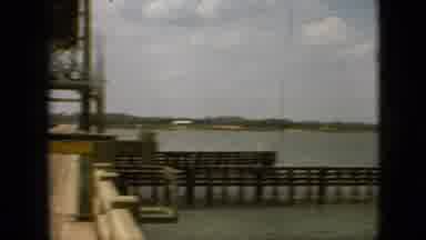 Branson Missouri USA (1968): Car Reaches The End Of The Pier