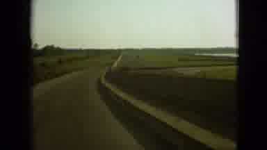 Branson Missouri USA (1968): Taking The Car On The Highway Around A Turn
