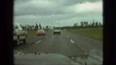 Branson Missouri USA (1968): Dash Cam Of A Person Driving Their Car Down The