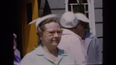 California USA (1969): Woman In Hats Outside Church
