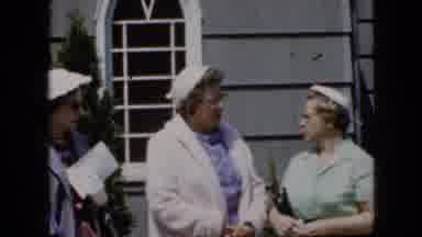 California USA (1969): Older Ladys Speaking Together