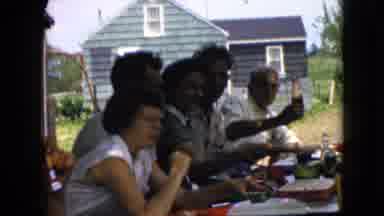 California USA (1969): People Eating Together