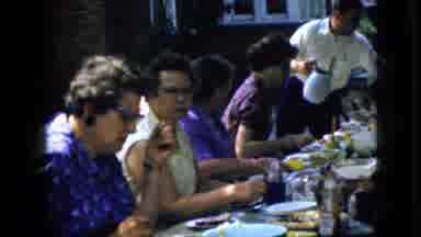 California USA (1969): People Enjoying A Picnic Outside