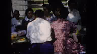 California USA (1969): Caucasian Family Having A Picnic On A Sunny Afternoon