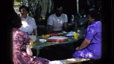 California USA (1969): Family Gathering In The Woods