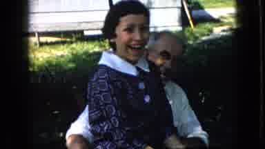 California USA (1969): Family Joking Around Having A Good Time On Holiday