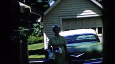 California USA (1969): Vintage Woman Waving