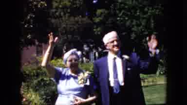 California USA (1969): Old Fashion Front Yard Wedding With Friends