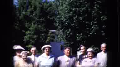 California USA (1969): Video Of An Afternoon Senior Citizen Social Before Lunch