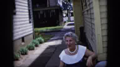 California USA (1969): Ladies Of Wealth Hanging Outside Talking About Happy