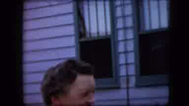 California USA (1969): Two Elderly Women Talking On The Porch
