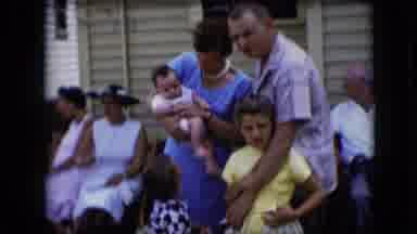 California USA (1969): Happy Family Staying Here