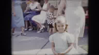 California USA (1969): Young Girl Waves