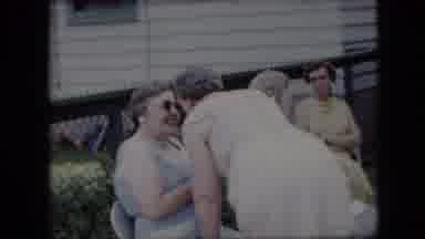 California USA (1969): Gossip Old Party Backyard Talking Vintage Reel Vintage Home