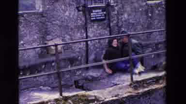 Ireland (1969): Lady Trying To Hang From A Bar