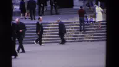 Loudes France (1969): A Group Of People Either Pushing Or Pulling Other People In