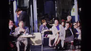 Loudes France (1969): Outdoor Gathering At Cafe