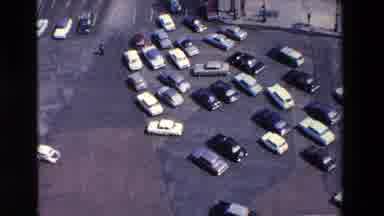 Loudes France (1969): Traffic Merging Onto A Main Road