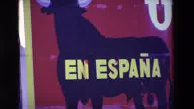Loudes France (1969): Bull Fighting Arena Sign In Spain