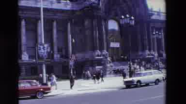 Paris France (1969): Massive Arched Portico Entrance With Stairs Attached To