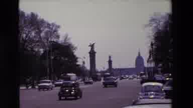 Paris France (1969): Classic Cars Driving To And From A Capitol House