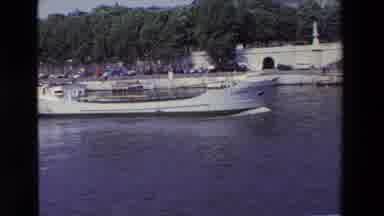 Paris France (1969): Boat Moving Across Water