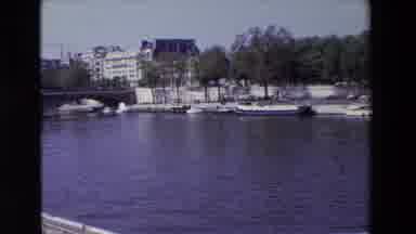 Paris France (1969): Boats Lined Up On A Lake