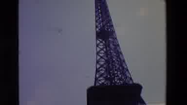Paris France (1969): Tall Building Probably Eiffel Tower Early 30s Style Film,