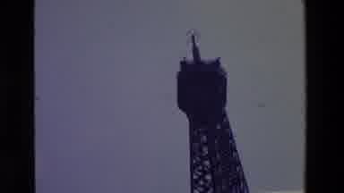 Paris France (1969): Very Tall Radio Tower In The Middle Of Nowhere Going All The