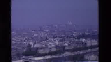 Paris France (1969): Faraway View Of An Old, Urban Cityscape