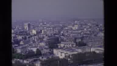 Paris France (1969): Looking Into The Cloudy Sky Full Of Structures In A Large