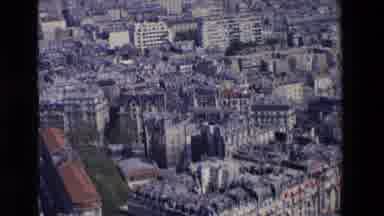 Paris France (1969): Big City Aerial View